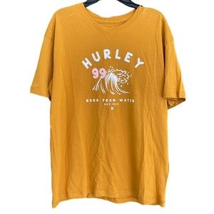 Men's Hurley T-Shirt Size Small New No Tag Mustard